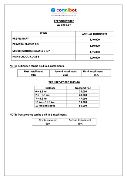 Fee Structure 25-26